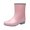 Pink, variant on LSLJS Mid Calf Rain Boots for Women Waterproof Garden Shoes Anti-Slipping Rainboots for Ladies Comfortable Insoles Stylish Light Rain Shoes Outdoor Work Shoes