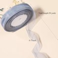 thumbnail image 4 of Namzi 3/4 inch Green Sheer Organza Ribbon 50 Yards Chiffon Ribbon for Gift Wrapping Mother's Day Wedding Flower Bouquet Crafts（Gray）, 4 of 5