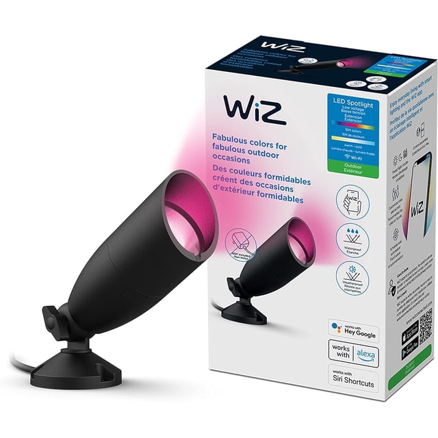 Paquete de 1 extensión WiZ de focos LED para exteriores que cambian de color