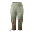 thumbnail image 4 of Womens Relaxed Fit Cargo Pants by Generic XL Solid Black Casual Capris, Drawstring, Cropped, Lightweight, 1 Count, 4 of 5