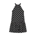 thumbnail image 5 of Jamicy Beach Dress for Women Halter Dress Summer Mini Short Dresses A Line Polka Dot Petite Sundress Flowy Vacation Party Outfits 2026, 5 of 6
