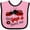 Pink and Black, variant on Inktastic My Yaya Loves Me with Cute Ladybugs Boys or Girls Baby Bib