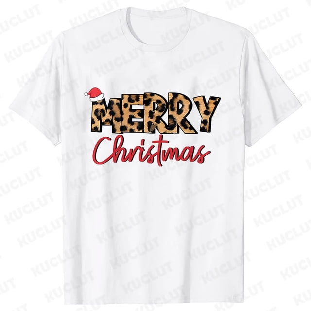 Camiseta de Feliz Navidad para mujer, camisetas de Hip Hop, ropa femenina con gráfico de dibujos animados, camisetas de manga corta Y2k a la moda, ropa estética