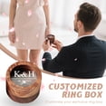 thumbnail image 5 of Personalized Wedding Ring Box – Wooden Engagement Ring Holder with Clear Acrylic Lid – Bride & Groom Gift for Proposal, Anniversary, Keepsake, 5 of 10