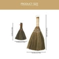 thumbnail image 2 of HONMEET Portable Desktop Broom, Wooden and Straw, Ergonomic Design, 2Pcs, 2 of 8