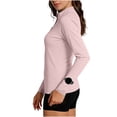 thumbnail image 7 of Sun Protection Clothing Women UPF 50+ Sun Shirt with Stand Collar Front Zipper Lightweight Jacket for Walking Workouts and Daily Wear, 7 of 7