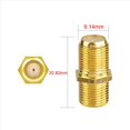 thumbnail image 3 of Conector de Cable Coaxial de 20 Piezas, Adaptador Chapado en RG6 Tipo F Hembra una Hembra Extensor de Cable Coaxial para Cables de TV, 3 of 6