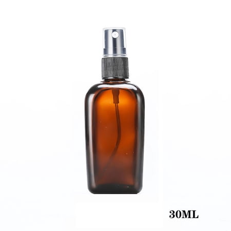 10ML-100ML Home Office Cosmetic Bottles Essential Oil Portable Refillable Bottle Brown Spray Bottle Glass Container Refillable Accessories 30ML