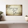 thumbnail image 2 of Elephant Stock Amazing Grace Script Wall Art - Horizontal Canvas Wall Art - Living Room Wall Decor - Inspirational And Typography Canvas - Beige And Brown Decor - 12" x 8", 2 of 8