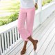 thumbnail image 2 of WILLBEST Pantalones Casuales para Mujer, Pierna Ancha, Cintura Elástica, Holgados, con Bolsillos, para Mayor Comodidad y Estilo Diario. Grande, 2 of 5