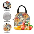 thumbnail image 3 of ALAZA Backpack Set Doodle Cute Dog Face Elementary School Bags Student BookBag with Lunch Bag, 3 of 6
