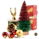 thumbnail image 3 of Mini árboles de Navidad artificiales con base de madera, decoraciones navideñas para interiores, 3 of 5