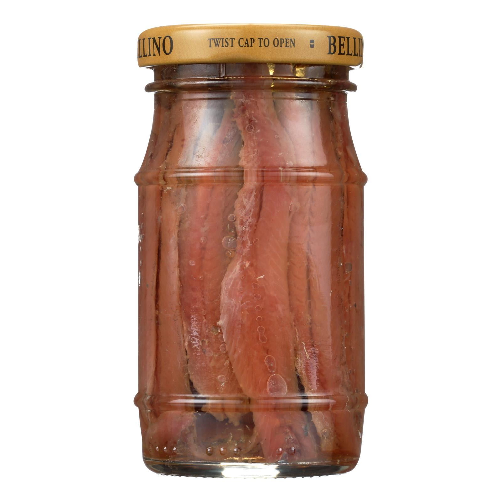 Bellino Anchovies Oil Flat Case of 12 4.25 oz