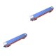 thumbnail image 4 of Inteprter Modelo de tren de juguete YZ25G Coche de pasajeros juguetes regalo niños verde Rojo 2piezas, 4 of 6