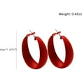 thumbnail image 5 of Red Hoop Earrings for Women Trendy Red Christmas Earring for Daughter Mom 80s 90s Neon Earring Large Hoop Earrings Accessorie Jewelry, 5 of 14