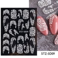 thumbnail image 4 of New 5D Stereo Carved Rose Nail Sticker, 4 of 5