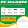 thumbnail image 4 of Pared lateral para toldo MordenApe para carpa de 10x10 con patas rectas, 4 of 9
