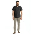 thumbnail image 3 of Havanera Men's and Big Men's Camp Collar Guayabera Short Sleeve Button-Down Shirt, Sizes S-5XL, 3 of 8