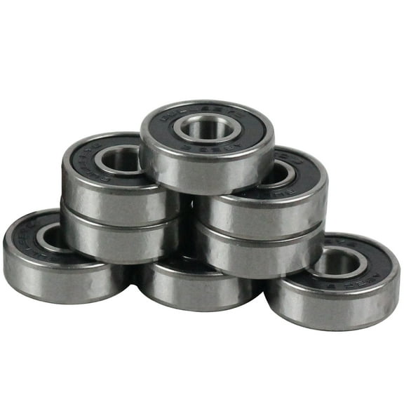 Bullseye Skateboard Bearings ABEC 5 Rated Set 8 Chrome Serviceable Ball Bearings