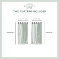 thumbnail image 6 of Exclusive Home Curtains Loha Linen Braided Tab Top Curtain Panel Pair, 54x 63, Dove Grey, 6 of 7