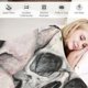 thumbnail image 3 of Manta de forro polar suave y cálida con diseño de calavera de azúcar y flores y mariposas para mujeres y hombres, ideal como regalo para viajes, aviones, camas, sofás y coches, de 40 x 50 pulgadas, 3 of 6