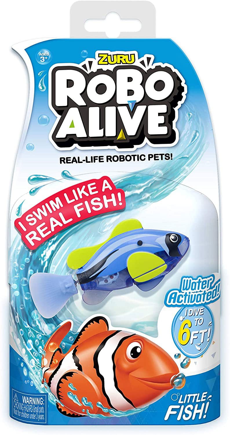 Robo Alive Little Fish Blue Tang Robotic Pet Figure
