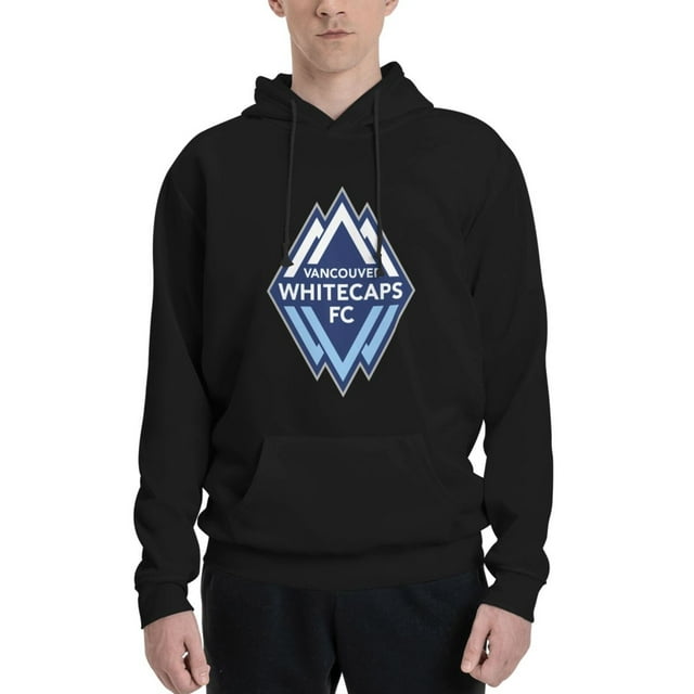 Chandail à Capuchon Vancouver Whitecaps Fc pour Hommes Femmes Unisexe en Molleton Chandail Décontracté à Enfiler avec Poche Kangourou Doublé en Molleton