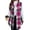 Rose Red, variant on Cuteduck Womens Plus Size Sleeveless Plaid Vest Wool Blazer Jackets Cardigan Outerwear Fall Winter Tops 1X-4X