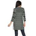 thumbnail image 3 of Moomaya Kurtis Courtes à Col Montant en Poly-Crêpe pour Femmes, Haut de Robe Imprimé, 3 of 5