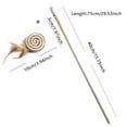 thumbnail image 2 of Interactive Cat Teaser Wand with Feathers for Indoor Play Stimulates Natural Instincts Durable Wooden Stick Toy for Felines and Exercise and Bonding Activity, 2 of 3