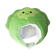 thumbnail image 1 of Sombrero de repollo de peluche para hombres y mujeres, accesorio fotográfico novedoso para cosplay, encantador sombrero de verduras., 1 of 8