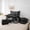 Black Gray, variant on Homewish Gothic Halloween Bat 7-Piece Twin Bedding,Purple Silhouette Print Bedding Comforter Set,Black Violet,Black Reversible