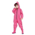 thumbnail image 3 of Kids Rompers Youth Hooded Zipper Up Water Proof Hunting Fishing Chest Waders With Rain Boots Pink 4 Years-5 Years, 3 of 7