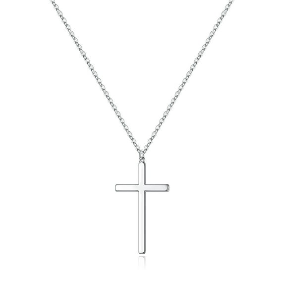 TINGN Cross Pendant Necklaces for Women 14k Gold Plated 18 Inch