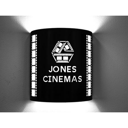 

Personalized Home Theater Sconce Wall Lighting - Cinema Movie Style Wall Sconces - Home Theatre Sconce Design - New (Theater Logo)