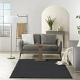 thumbnail image 4 of Nourison Essentials Easy Care Black 5' x 8' Area Rug, (5x8), 4 of 11