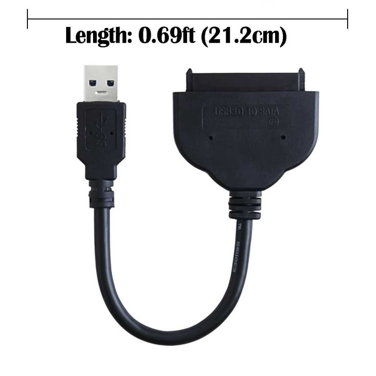TSV USB 3.0 to SATA Adapter Cable Compatible for 2.5" SSD/HDD Drives External Cable - Walmart.com