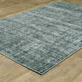 thumbnail image 2 of Style Haven  Bassel Etched Striped Teal/ Grey Indoor Area Rug 5' 3" x 7' 3", 2 of 5