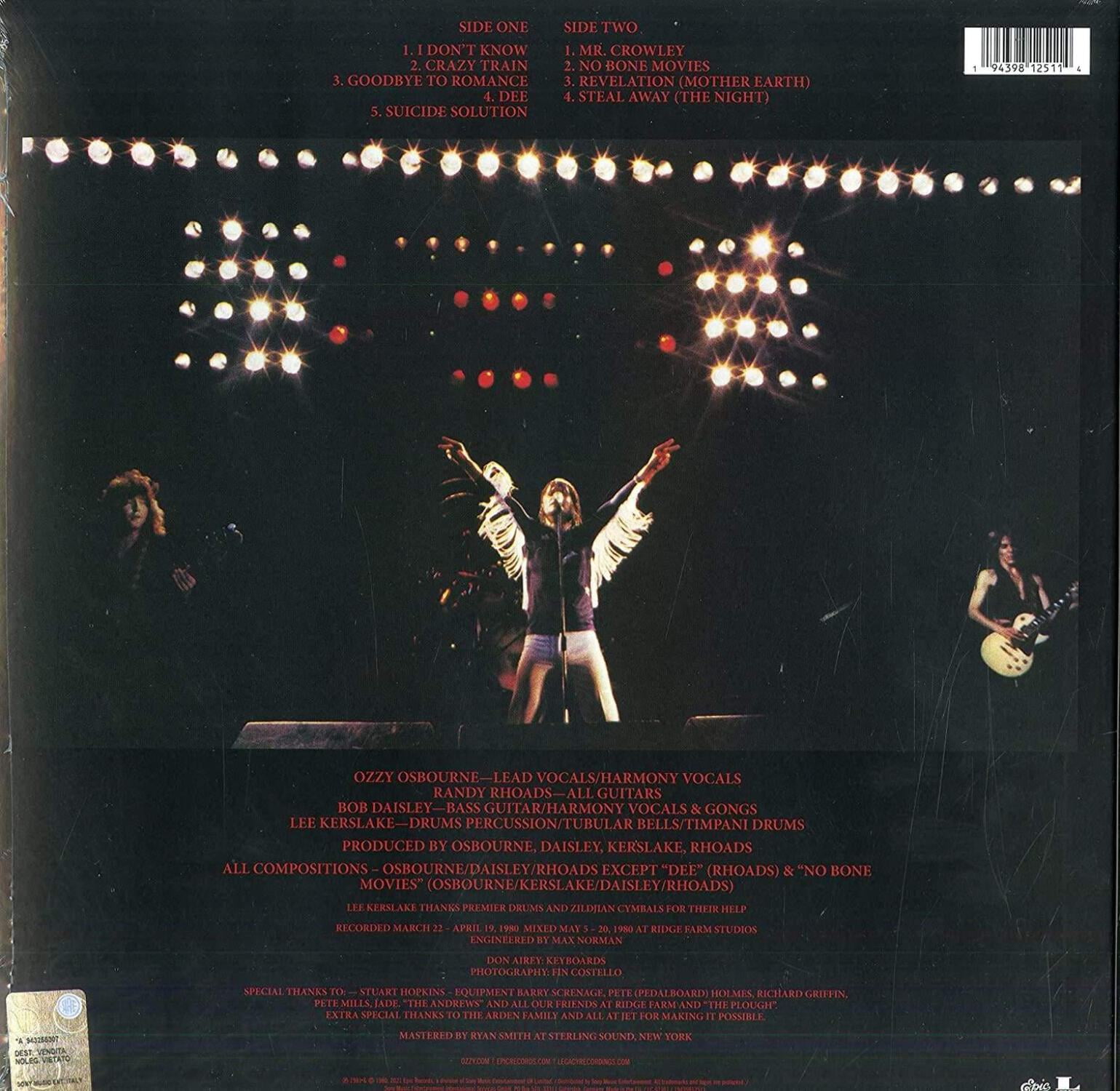 Ozzy Osbourne - Blizzard Of Ozz [Limited Silver With Red Swirl