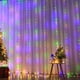 thumbnail image 4 of 1 paquete de luces LED para cortina, guirnalda de luces LED, iluminación para festivales, lámpara de arcoíris para ventana, decoración para el hogar, dormitorio, boda, Navidad, 4 of 5