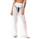 thumbnail image 2 of Pantalones de playa de gasa ligeros con protección solar para mujer, pantalones anchos de color liso, blusa para mujer, 2 of 7