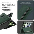 thumbnail image 4 of Compatible with Samsung Galaxy Z Fold 5 Case with Screen Protector,Hinge Protection 2 Card Slots Detachable S Pen Holder Anti-Scratches Shockproof Wallet Case for Samsung Galaxy Z Fold 5 Green, 4 of 14