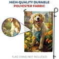 thumbnail image 4 of America Forever Spring Summer Golden Retriever Dog Garden Flag 12.5 x18 inch Double Sided Golden Retriever Puppy Floral Spring Garden Flag for Outdoor Dog Flag Yard Decoration, 4 of 7
