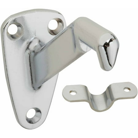 Stanley Hardware Handrail Bracket - Stanley Hardware 750152 Bright Chrome Interior Decor Heavy Duty Handrail Bracket