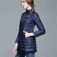 thumbnail image 2 of Aayomet Coats For Women Winter Womens Wool & Cashmere Belted Long Military Trench Coat,Navy XXL, 2 of 5