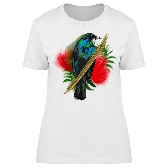 New Zealand Bird Graphic T-Shirt Women -Image by Shutterstock, Female 3X-Large