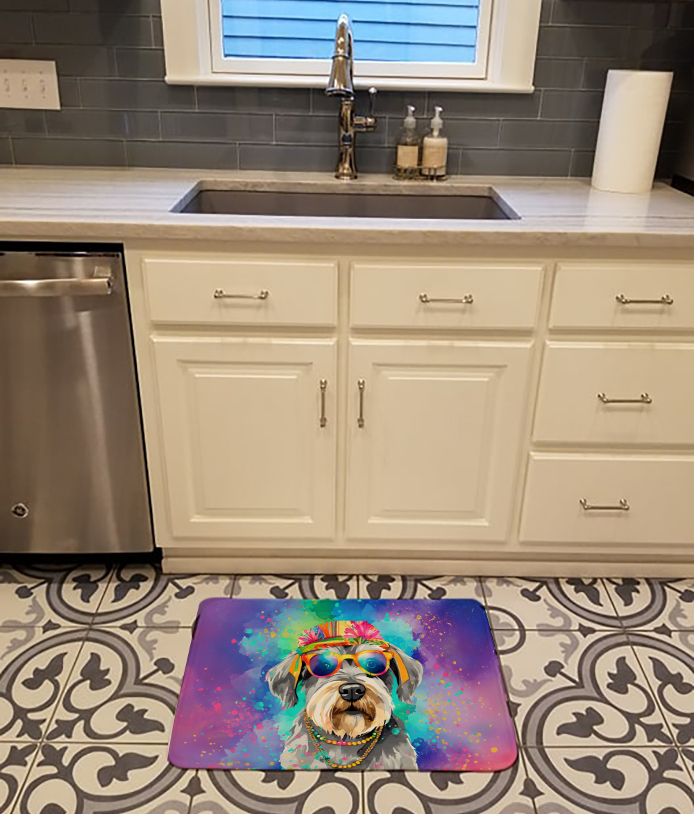 Yorkshire Terrier Hippie Dawg Memory Foam Kitchen Mat