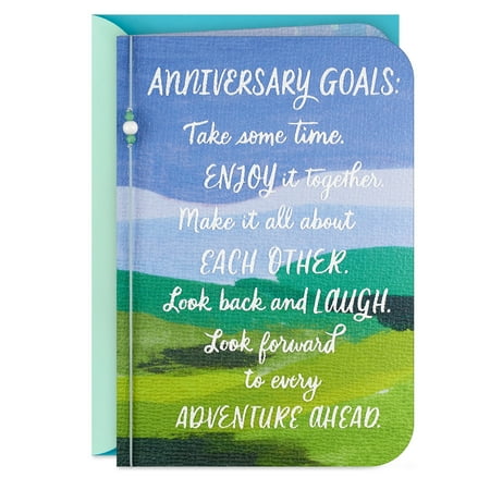 Hallmark Anniversary Card for Couple (Together Goals)