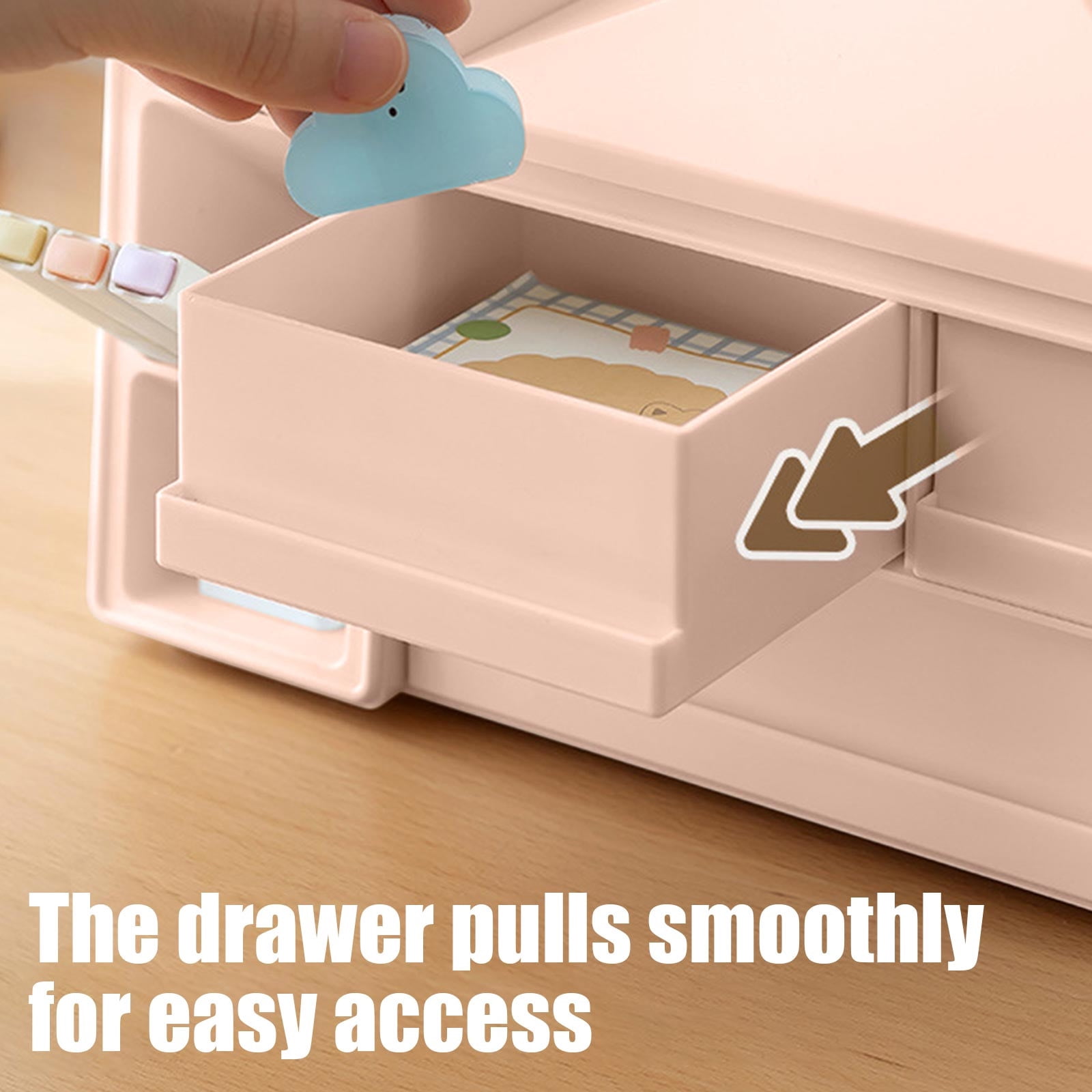 Viflosae Storage Bin Storage Bin Storage Box Large Capacity Marker Pen Storage Obliques Insertion Pen Bucket Stationery Cosmetics Office Supplies Storage Rack
