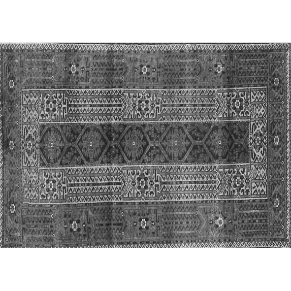 Ahgly Company Indoor Rectangle Persian Gray Traditional Area Rugs, 5' x 7'